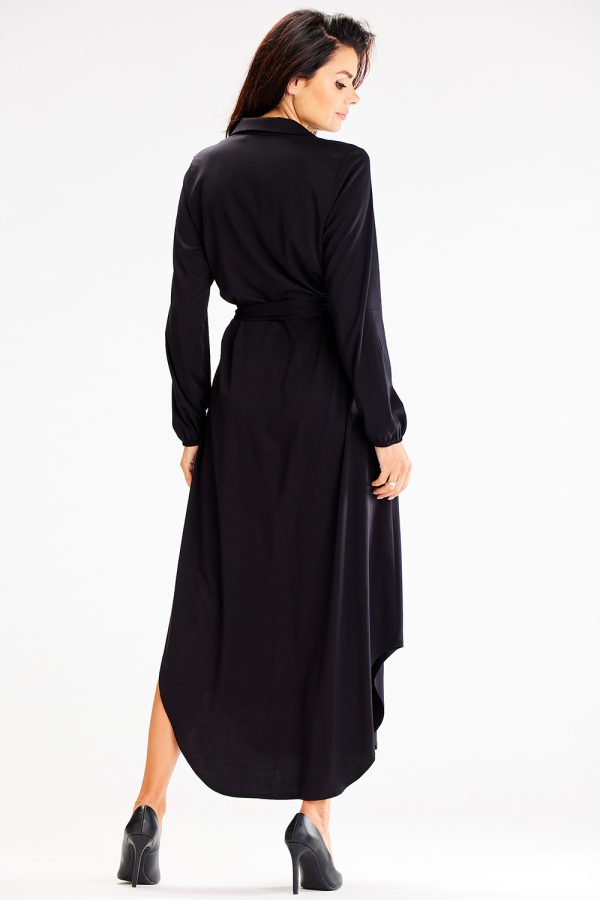 Black Daydress in Day Dresses with Spandex and Viscose