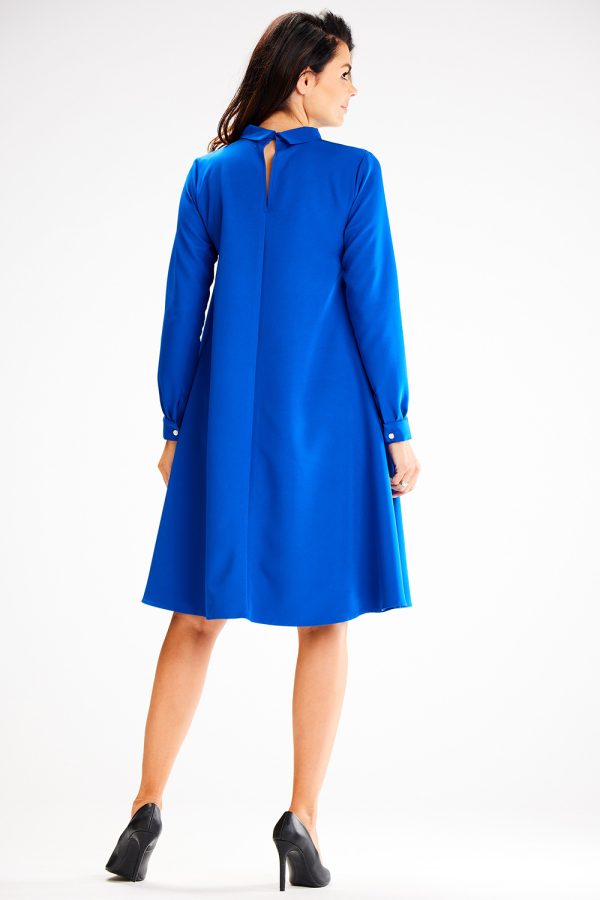 Blue Daydress in Day Dresses with Spandex and Polyester