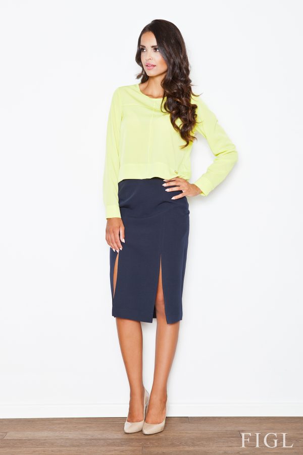 Blue Skirt in Skirts with Polyester and Viscose