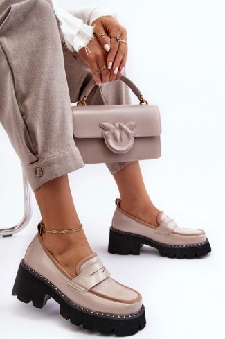 1000717 beige Mocassin model 187362 Step in style