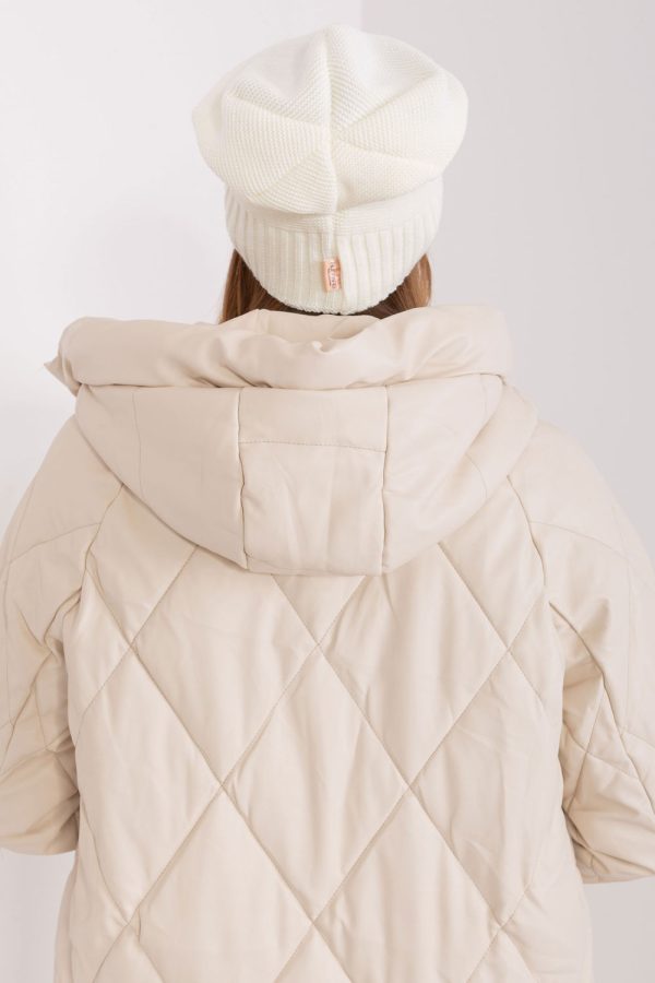 Beige Cap in Caps & Hats For Women with Acrylic and Wool