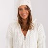 Beige Cap in Caps & Hats For Women with Acrylic and Wool
