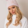 Pink Cap in Caps & Hats For Women with Acrylic and Wool