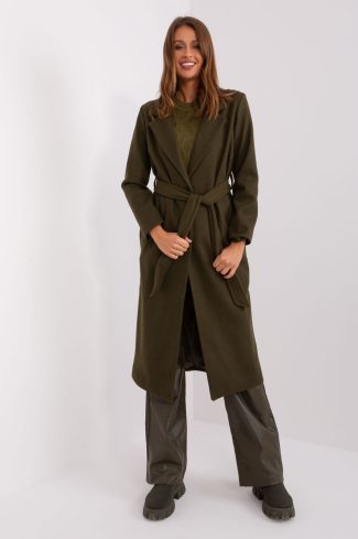 Green Coat in Women`s Coats, Jackets with Polyester