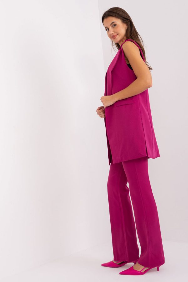 Violet Women Trousers in Pants, Trousers, Shorts with Spandex and Polyester