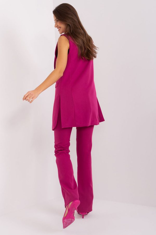 Violet Women Trousers in Pants, Trousers, Shorts with Spandex and Polyester