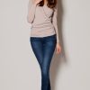 Beige Jumper in Sweaters, Pullovers, Jumpers, Turtlenecks, Boleros, Shrugs with Acrylic, Spandex and Polyester