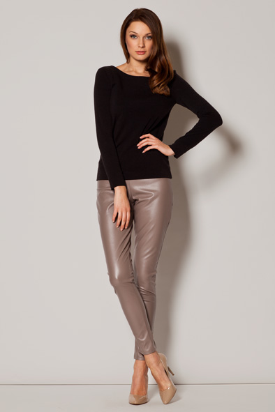 Black Jumper in Sweaters, Pullovers, Jumpers, Turtlenecks, Boleros, Shrugs with Acrylic, Spandex and Polyester