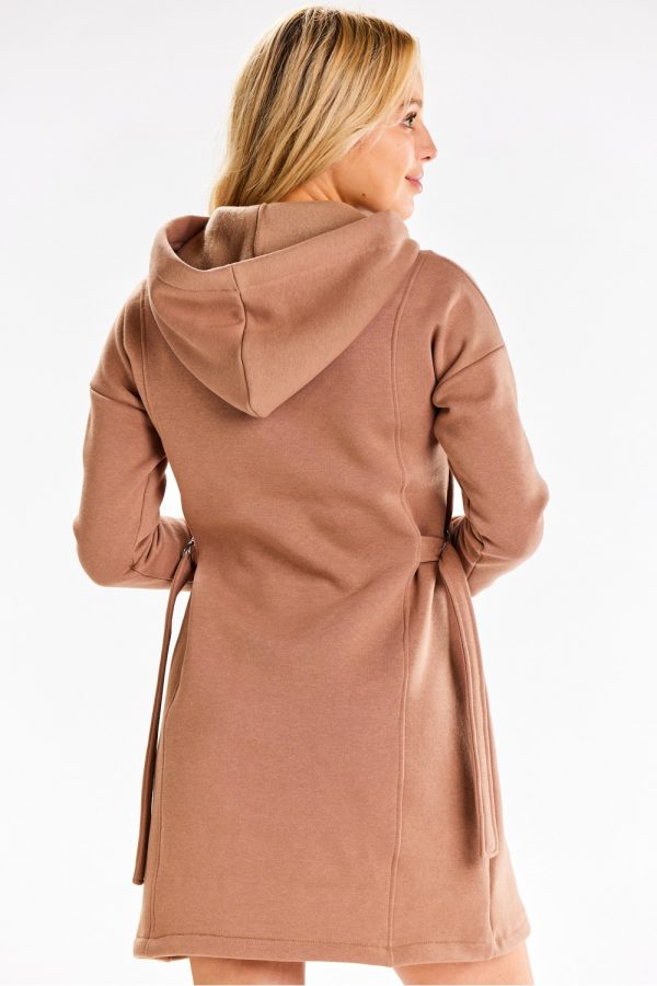 Beige Daydress in Day Dresses with Cotton, Spandex and Polyester