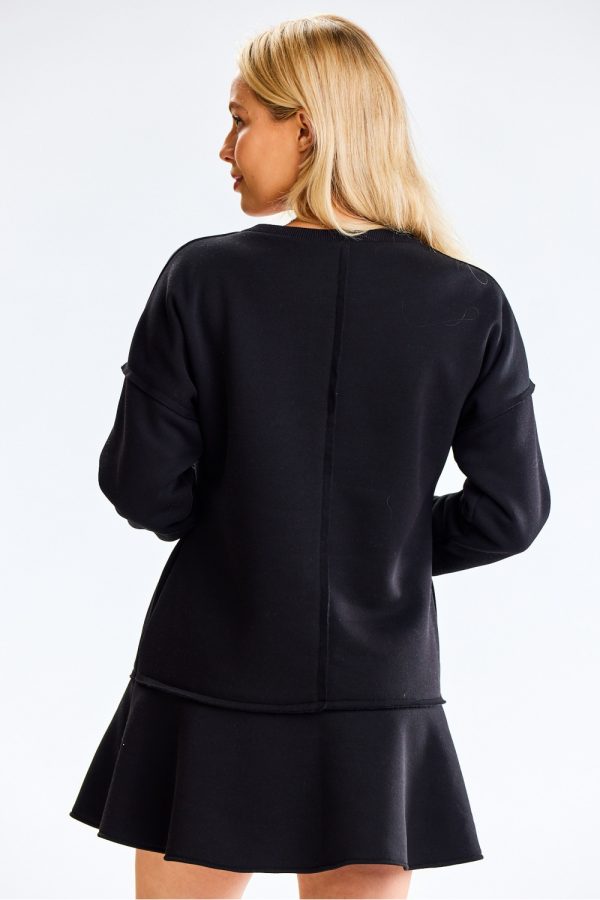 Black Daydress in Day Dresses with Cotton, Spandex and Polyester