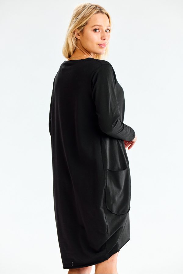Black Daydress in Day Dresses with Cotton, Spandex and Polyester