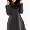 Grey Daydress in Day Dresses with Cotton and Spandex