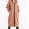 Beige Sweatshirt in Sweatshirts For Women with Cotton and Spandex