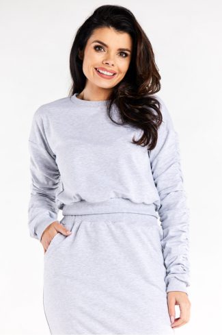grey Sweatshirt model 188040 Infinite You