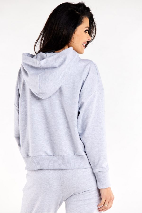 grey Sweatshirt model 188046 Infinite You