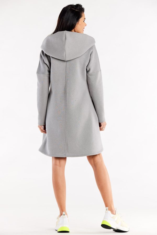 Grey Daydress in Day Dresses with Cotton and Spandex