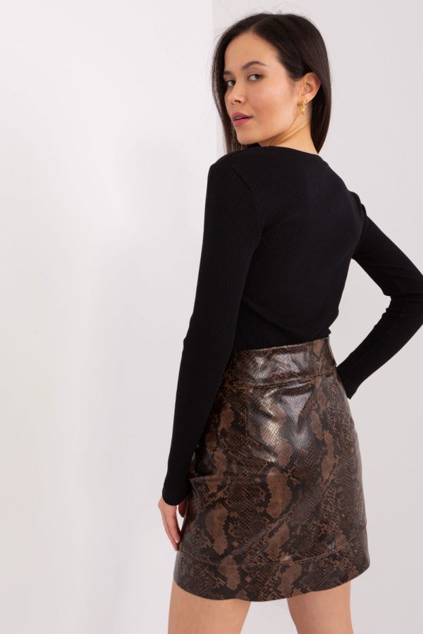 Black Blouse in Women`s Blouses, Tunics with Cotton and Spandex