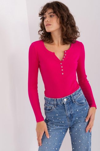 Pink Blouse in Women`s Blouses, Tunics with Cotton and Spandex