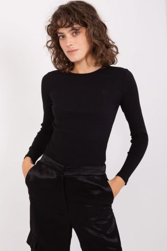 Black Blouse in Women`s Blouses, Tunics with Cotton and Spandex