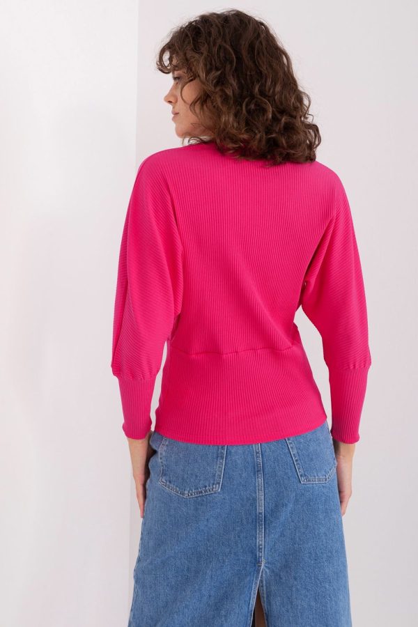 Pink Blouse in Women`s Blouses, Tunics with Cotton and Spandex