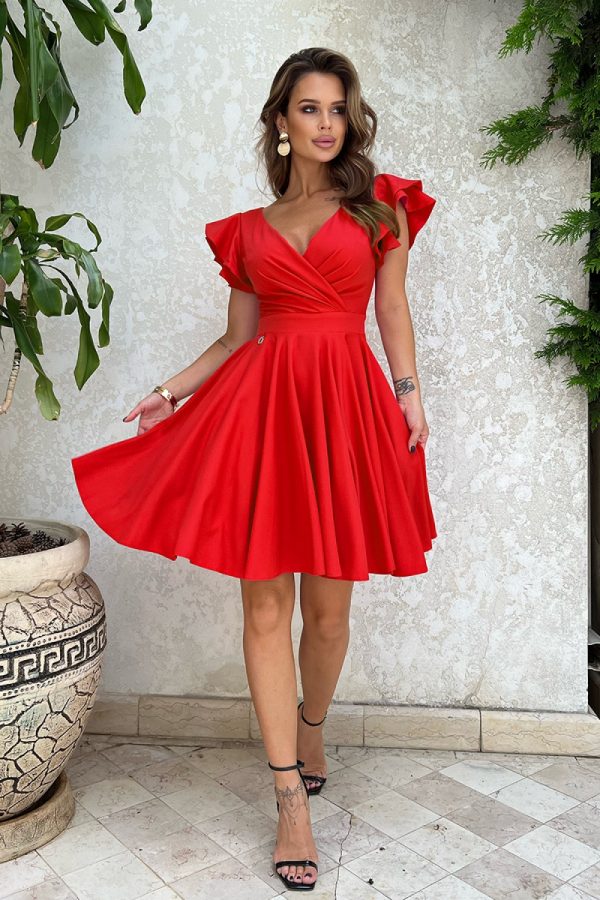 Red Cocktail Dress in Formal Dresses, Cocktail Dresses with Polyester and Viscose