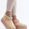 1003574.jpg Beige Snow Boots in Women`s Ankle Boots & Booties with Fabric, Warmers, Footbed, Upper Height and Platform Height