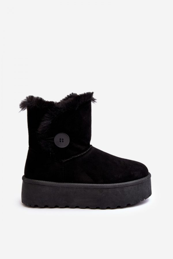 Black Snow Boots in Women`s Ankle Boots & Booties with Fabric, Warmers, Footbed, Upper Height and Platform Height