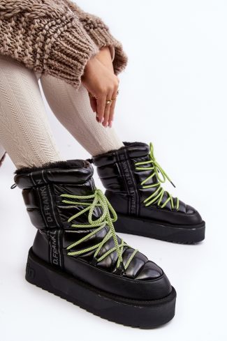 1003639.jpg Black Snow Boots in Women`s Ankle Boots & Booties with Fabric, Warmers, Footbed, Upper Height and Platform Height
