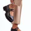 Black Heeled Low Shoes in Women`s Ankle Boots & Booties with Fabric, Footbed, Heel Height and Platform Height