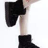 Black Snow Boots in Women`s Ankle Boots & Booties with Fabric, Warmers, Footbed, Upper Height and Platform Height
