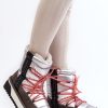 1004501.jpg Grey Snow Boots in Women`s Ankle Boots & Booties with Fabric, Warmers, Footbed, Upper Height and Sole Height