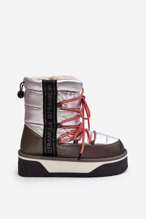 Grey Snow Boots in Women`s Ankle Boots & Booties with Fabric, Warmers, Footbed, Upper Height and Sole Height
