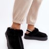 Black Slippers in Slippers For Women with Fabric, Warmers, Footbed and Platform Height