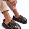 Black Slippers in Slippers For Women with Fabric, Warmers, Footbed and Sole Height