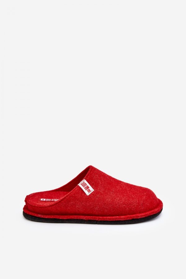 Red Slippers in Slippers For Women with Fabric, Footbed and Platform Height