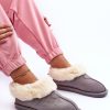 Grey Slippers in Slippers For Women with Fabric, Warmers, Footbed and Sole Height
