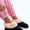 Black Slippers in Slippers For Women with Fabric, Warmers, Footbed and Sole Height