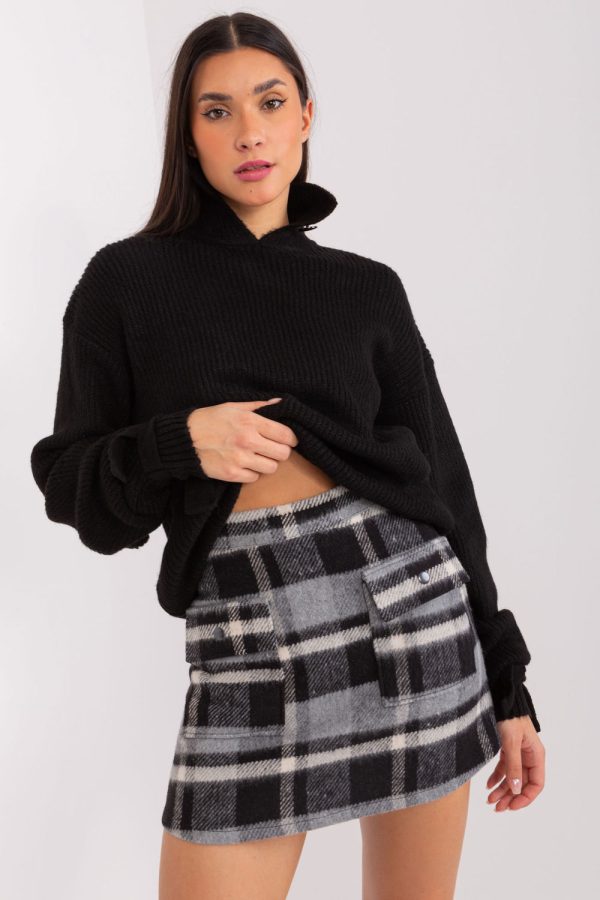 grey Short skirt model 188808 Lakerta