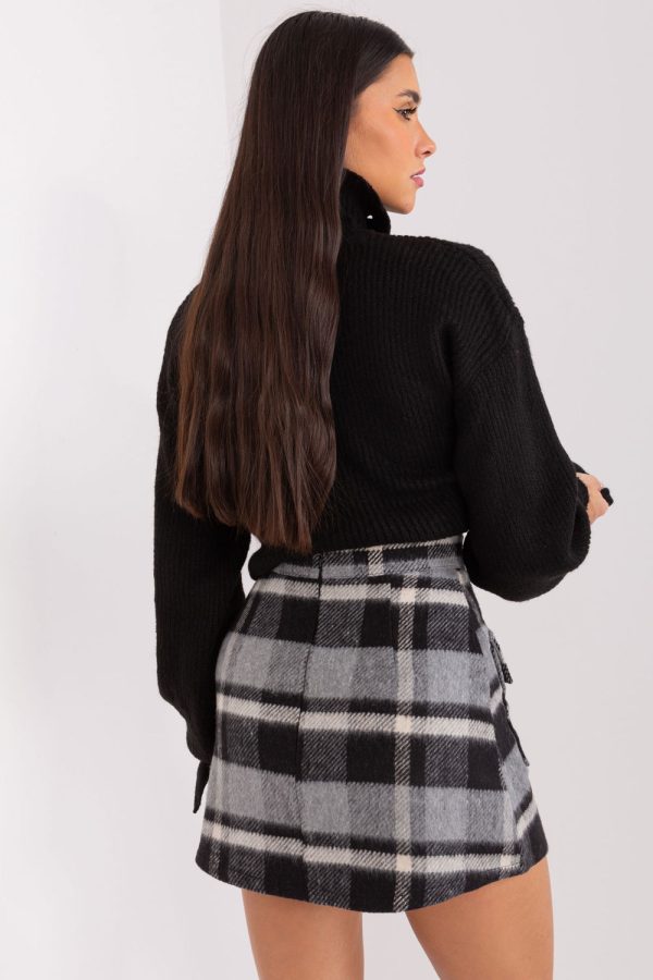grey Short skirt model 188808 Lakerta