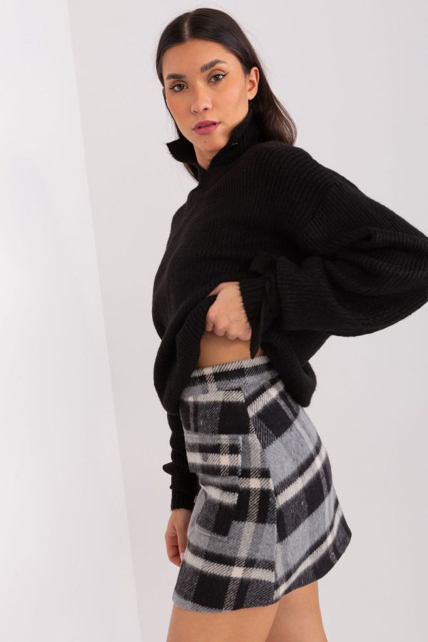 grey Short skirt model 188808 Lakerta