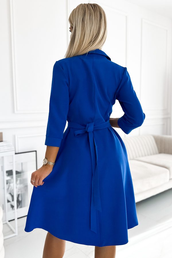 Blue Daydress in Day Dresses with Spandex and Polyester