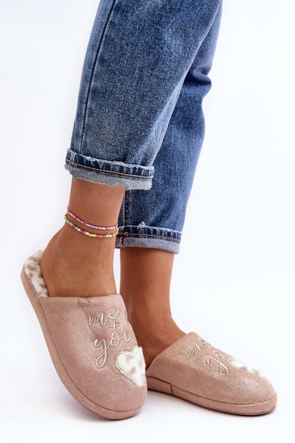 Pink Slippers in Slippers For Women with Fabric, Footbed and Sole Height