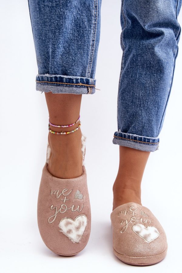 Pink Slippers in Slippers For Women with Fabric, Footbed and Sole Height