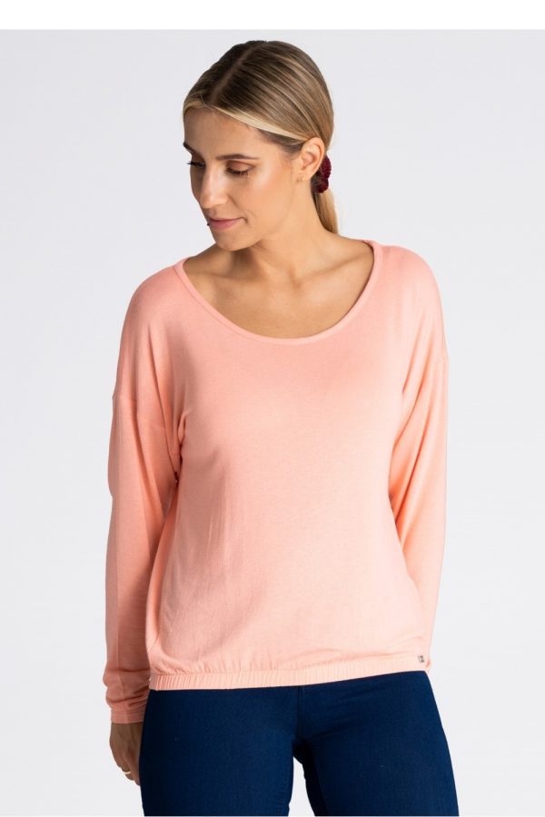 Pink Blouse in Women`s Blouses, Tunics with Spandex and Viscose