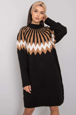 Black Daydress in Day Dresses with Acrylic, Spandex and Polyester