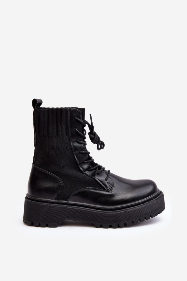 Black Bootie in Women`s Ankle Boots & Booties with Fabric, Footbed, Upper Height, Heel Height and Platform Height