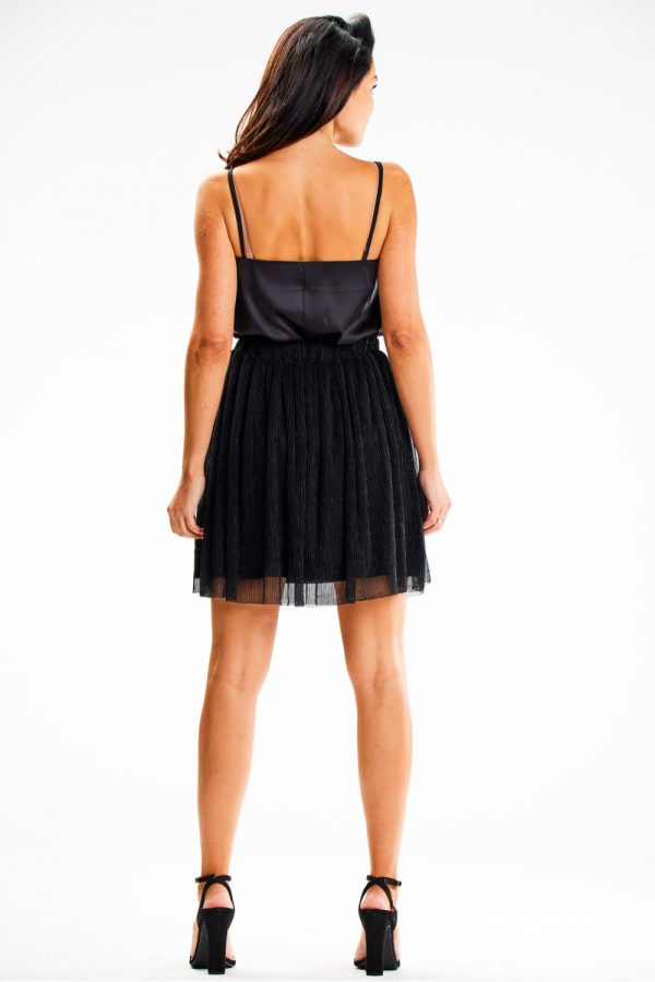 Black Skirt in Skirts with Spandex and Polyester