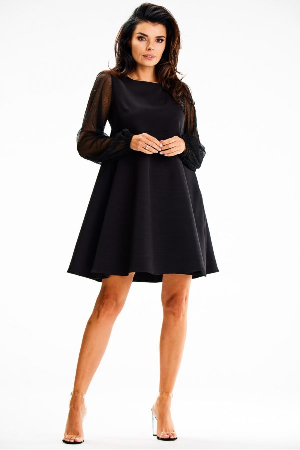 Black Evening Dress in Evening Dresses with Spandex and Polyester