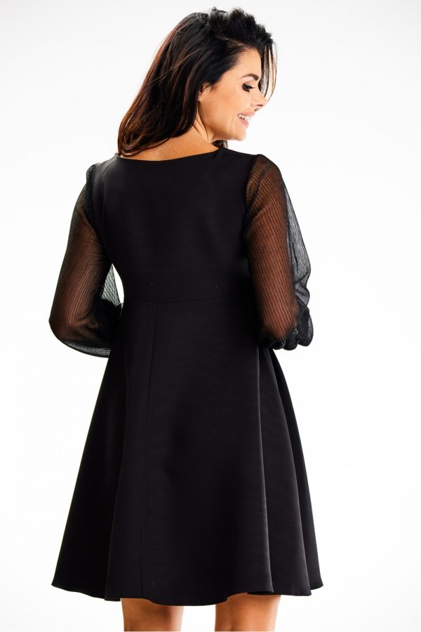 Black Evening Dress in Evening Dresses with Spandex and Polyester