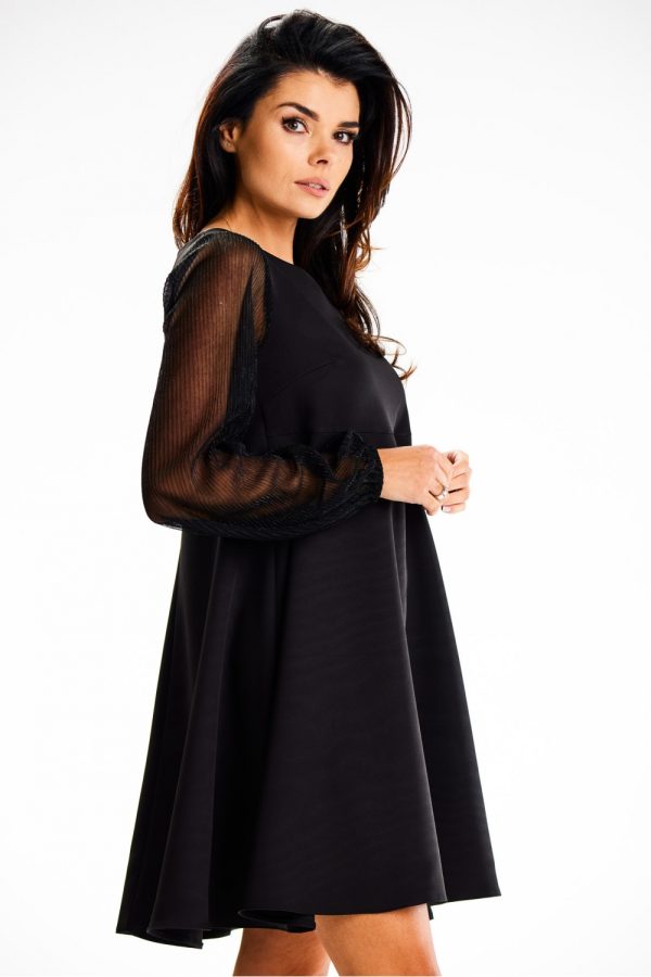 Black Evening Dress in Evening Dresses with Spandex and Polyester